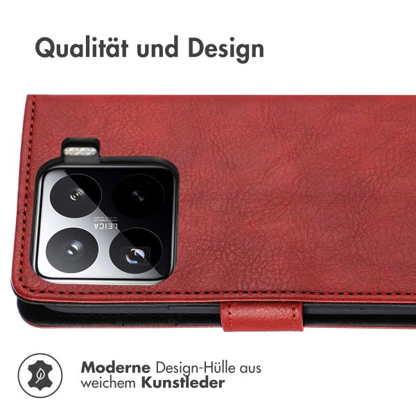 imoshion Luxuriöse Klapphülle für das Xiaomi 15 - Rot