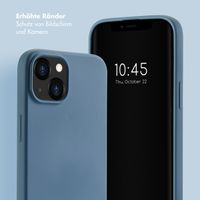 Selencia Back Cover mit Luxuriöser Handschlaufe Apple iPhone 14 - Blau