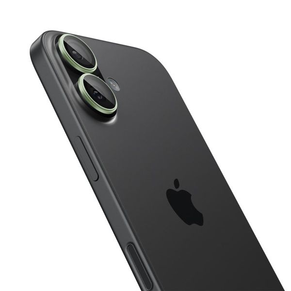 Spigen GLAStR Kamera Schutzglas 2er Pack für das Apple iPhone 17 / 16 Plus - Grün