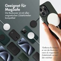 Accezz 2-in-1 Klapphülle aus Leder mit MagSafe Apple iPhone 16 - Cedar Green