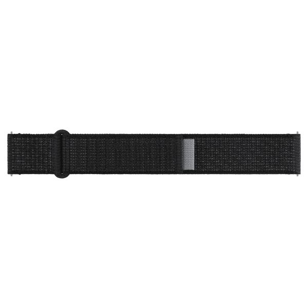 Samsung Originales Feather Fabric Armband für die Samsung Galaxy Watch 4 / 5 / 6 / 7 - 20 mm - S/M - Schwarz