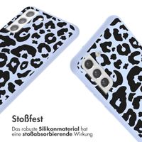 imoshion SilikonHülle design mit Band Samsung Galaxy S21 FE - Animal Lila