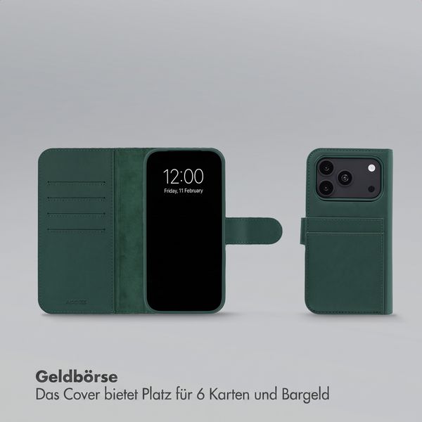 Accezz Edge abnehmbare Bookcase mit MagSafe Apple iPhone 18 Pro / 17 Pro - Grün