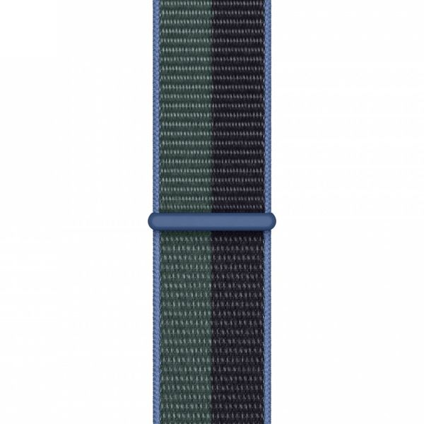 Apple Sport Loop Armband für das  Apple Watch Series 1 t/m 9 / SE (38/40/41 mm) | Series 10 / 11 (42 mm) - Midnight Green