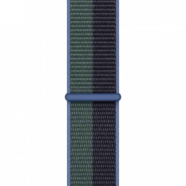 Apple Sport Loop Armband für Apple Watch Series 1 bis 9 / SE (38/40/41 mm) | Series 10 (42 mm) - Midnight/Eucalyptus