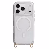 Selencia Rivièra MagSafe Backcover mit abnehmbarem Haken Apple iPhone 18 Pro / 17 Pro - Transparent