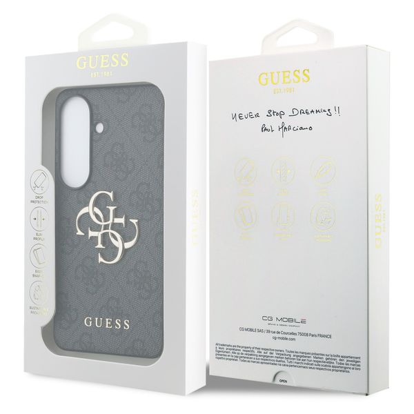 Guess 4G Metal Logo Back Cover Samsung Galaxy S26 - Schwarz