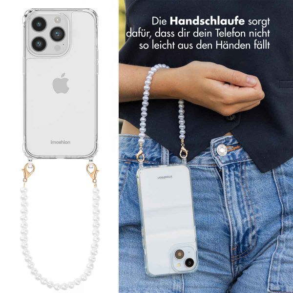 imoshion Back Cover mit Band + Armband für das iPhone 14 Pro Max - Perlen