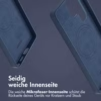 Accezz MagSafe Leather Backcover für das Samsung Galaxy S25 Ultra - Nightfall Blue