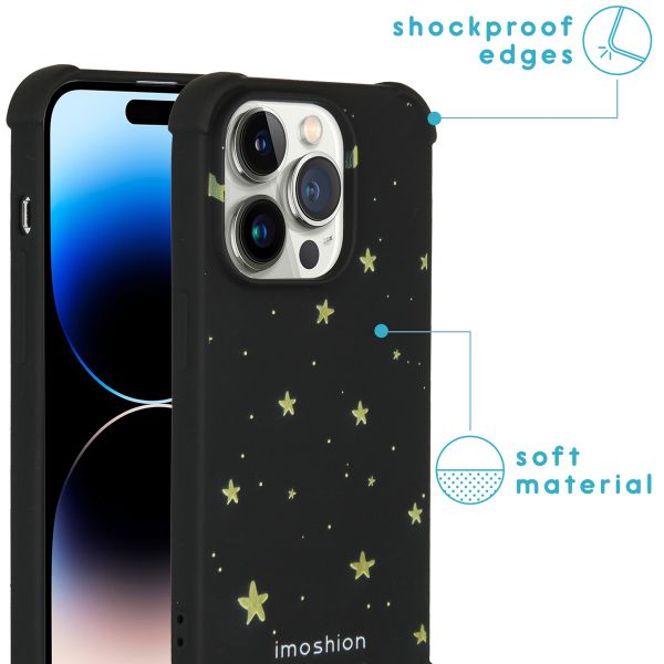 imoshion Design Hülle mit Band Apple iPhone 14 Pro - Stars Gold