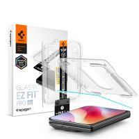 Spigen EZ Fit Glas.tR mit Installation Tray - 1er Pack Apple iPhone Duo