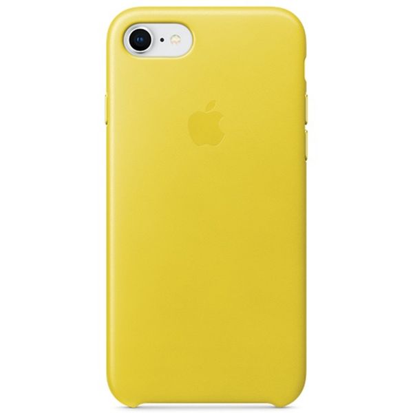 Apple Leder-Case iPhone SE (2022 / 2020) / 8 / 7 - Spring Yellow