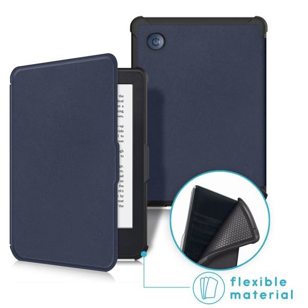 imoshion Slim Soft Case Klapphülle Kobo Clara 2E / Tolino Shine 4 - Dunkelblau