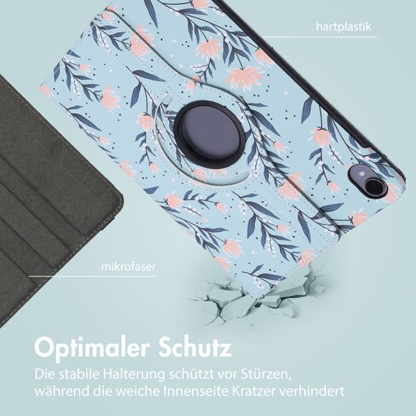 imoshion 360° drehbare Design Klapphülle Samsung Galaxy Tab S11 - Flowers