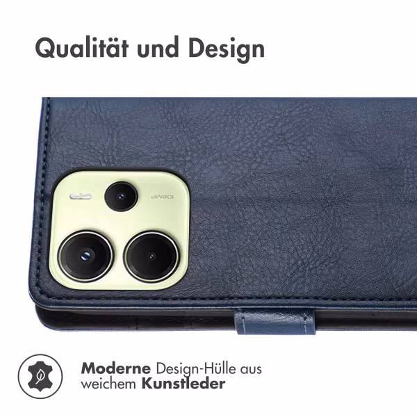 imoshion Luxuriöse Klapphülle Xiaomi Redmi Note 14 (4G) - Dunkelblau
