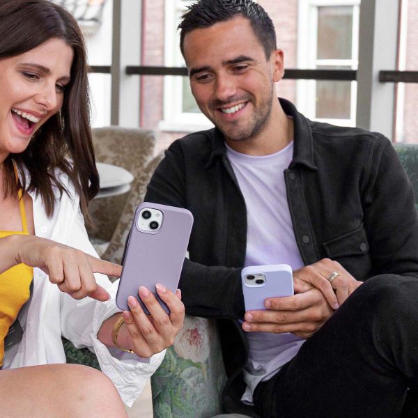 Accezz Liquid Silikoncase für das Apple iPhone Xr - Lavender Gray
