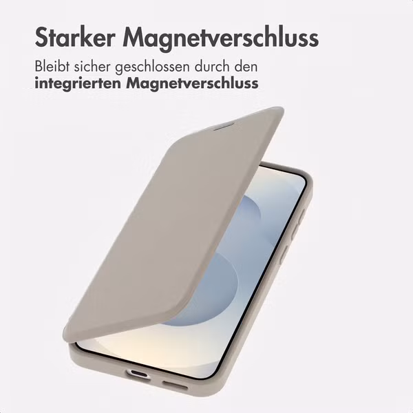 imoshion Transparente Bookcase mit MagSafe Samsung Galaxy S25 / S24 - Beige