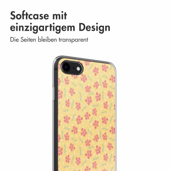 imoshion  Design Hülle für das iPhone SE (2022 / 2020) / 8 / 7 - Sunny Yellow Petite Flowers