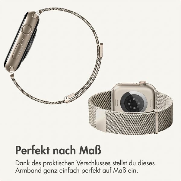 imoshion Mailändische Magnetarmband für Apple Watch | 44/45/46/49 mm - Starlight