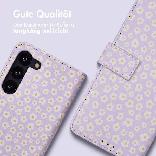 imoshion Design Klapphülle Samsung Galaxy S23 - White Daisy