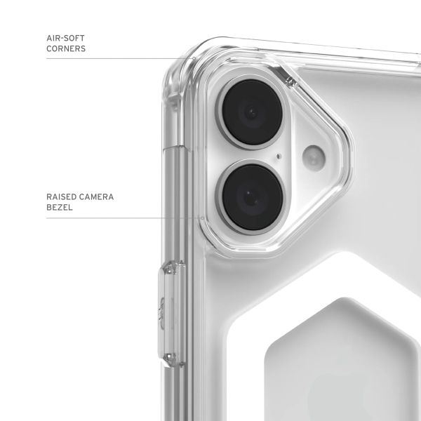 UAG Plyo Backcover MagSafe für das iPhone 16 - Ice / White