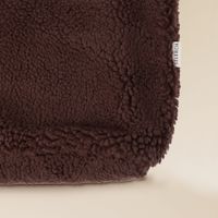 Selencia Zaya Tote Bag - Teddy Laptoptasche 16 Zoll - Choco Brown