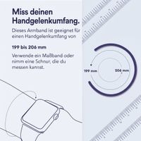 Apple Geflochtenes Solo Loop für  Apple Watch | 44/45/46/49 mm - Größe 12 - Light Blue