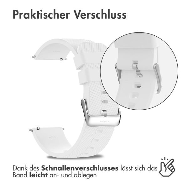 imoshion Silikonarmband - 20-mm-Universalanschluss - Weiß