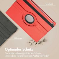 imoshion 360° drehbare Klapphülle Apple iPad 9 (2021) 10.2 Zoll / iPad 8 (2020) 10.2 Zoll / iPad 7 (2019) 10.2 Zoll - Rot