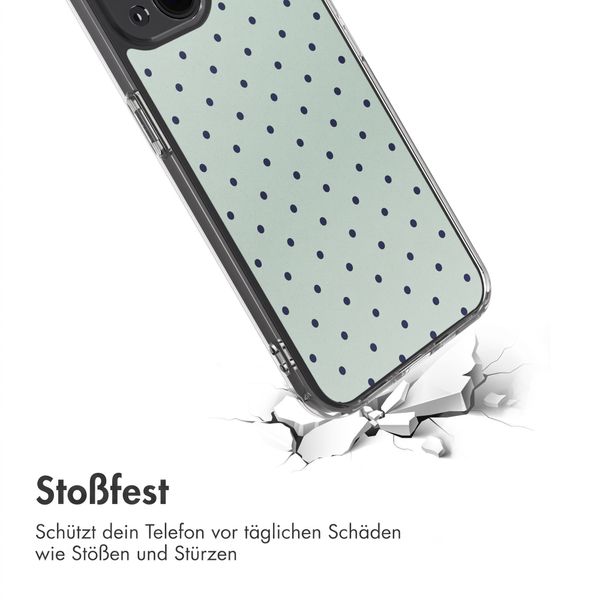 imoshion Design Hülle Apple iPhone 13 - Polka Dot Mintgroen