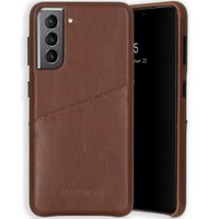 Selencia Vayu Veganes Leder-Backcover Braun Samsung Galaxy S21 Plus