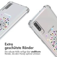 imoshion Design Hülle mit Band für das Samsung Galaxy A70 - Sandstone Dandelion