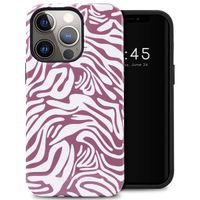 Selencia Vivid Tough Back Cover für das iPhone 13 Pro - Trippy Swirl Dark Rose