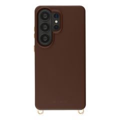 Selencia Rivièra Backcover mit MagSafe mit abnehmbaren Haken Samsung Galaxy S26 Ultra - Choco Brown
