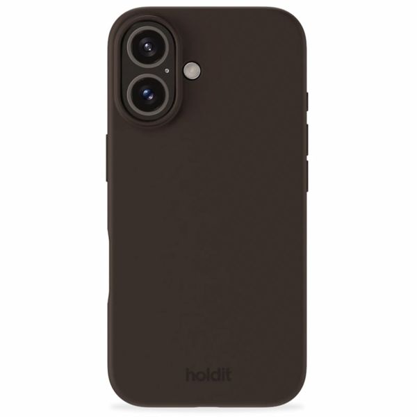 Holdit Silicone Case für das iPhone 16 Plus - Chocolate