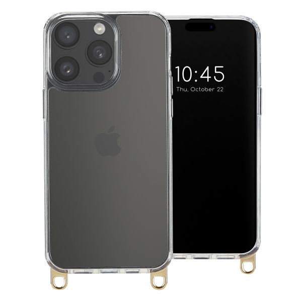 Selencia Back Cover mit abnehmbaren Haken für das iPhone 15 Pro Max - Transparent