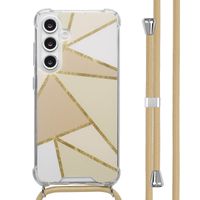 imoshion Design Hülle mit Band Samsung Galaxy S24 FE - Beige Graphic