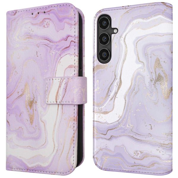 imoshion Design Klapphülle für das Samsung Galaxy S23 FE - Purple Marble