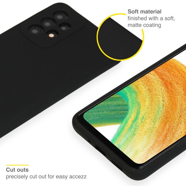 Accezz Liquid Silikoncase für das Samsung Galaxy A33 - Schwarz