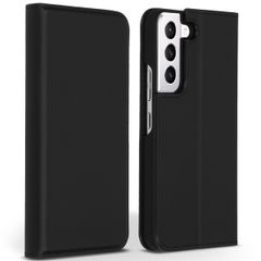 Accezz Premium Leather Slim Klapphülle Samsung Galaxy S22 Plus - Schwarz