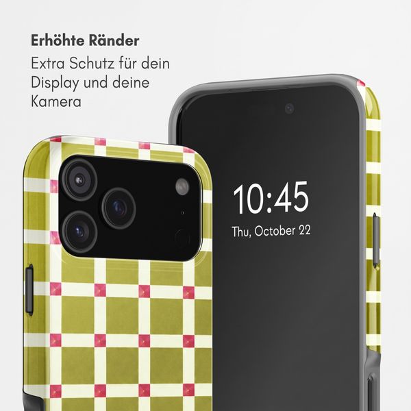 Selencia Vivid Back Cover Apple iPhone 18 Pro / 17 Pro - Check This Olive