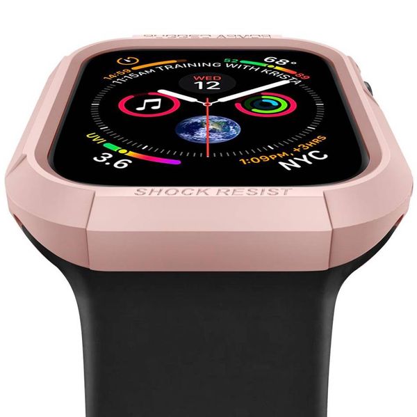 Spigen Rugged Armor™ Case für die Apple Watch Series 4-6 / SE - 44 mm - Rosa