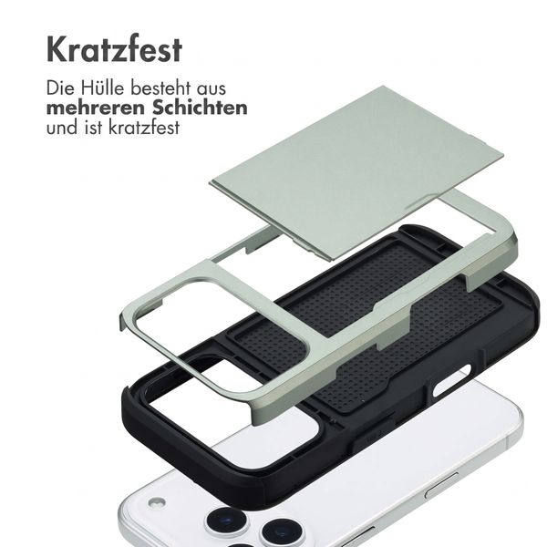 imoshion Backcover mit Kartenfach Apple iPhone 18 Pro / 17 Pro - Grün