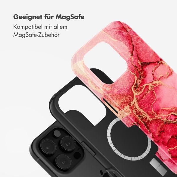 Selencia Vivid Tough Back Cover mit MagSafe für das iPhone 16 Pro - Rosy Marble