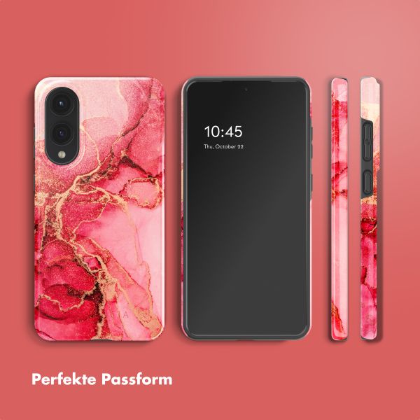 Selencia Vivid Back Cover Samsung Galaxy S25 Edge - Rosy Marble