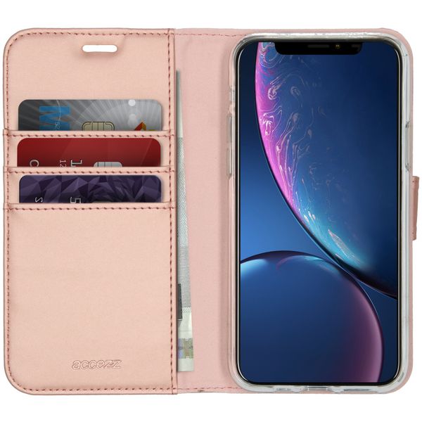 Accezz Wallet TPU Klapphülle Roségold für das iPhone 11 Pro