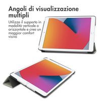 imoshion Design Trifold Klaphülle Apple iPad 9 (2021) 10.2 Zoll / iPad 8 (2020) 10.2 Zoll / iPad 7 (2019) 10.2 Zoll - Floral Green