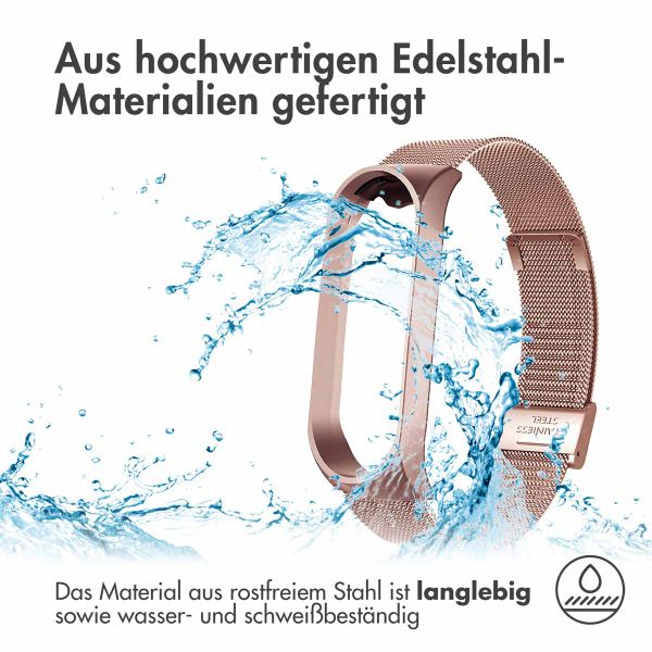imoshion Milanaise Faltarmband für Xiaomi Mi Band 7 - Rosa