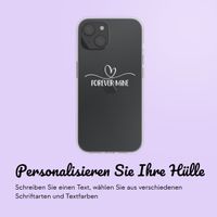 Hülle mit eigenem Foto und/oder Text Apple iPhone 15 - Sierlijk hartje