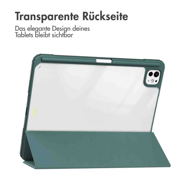 imoshion Trifold Hardcase Klapphülle Apple iPad Pro 13 (2024) M4 - Grün